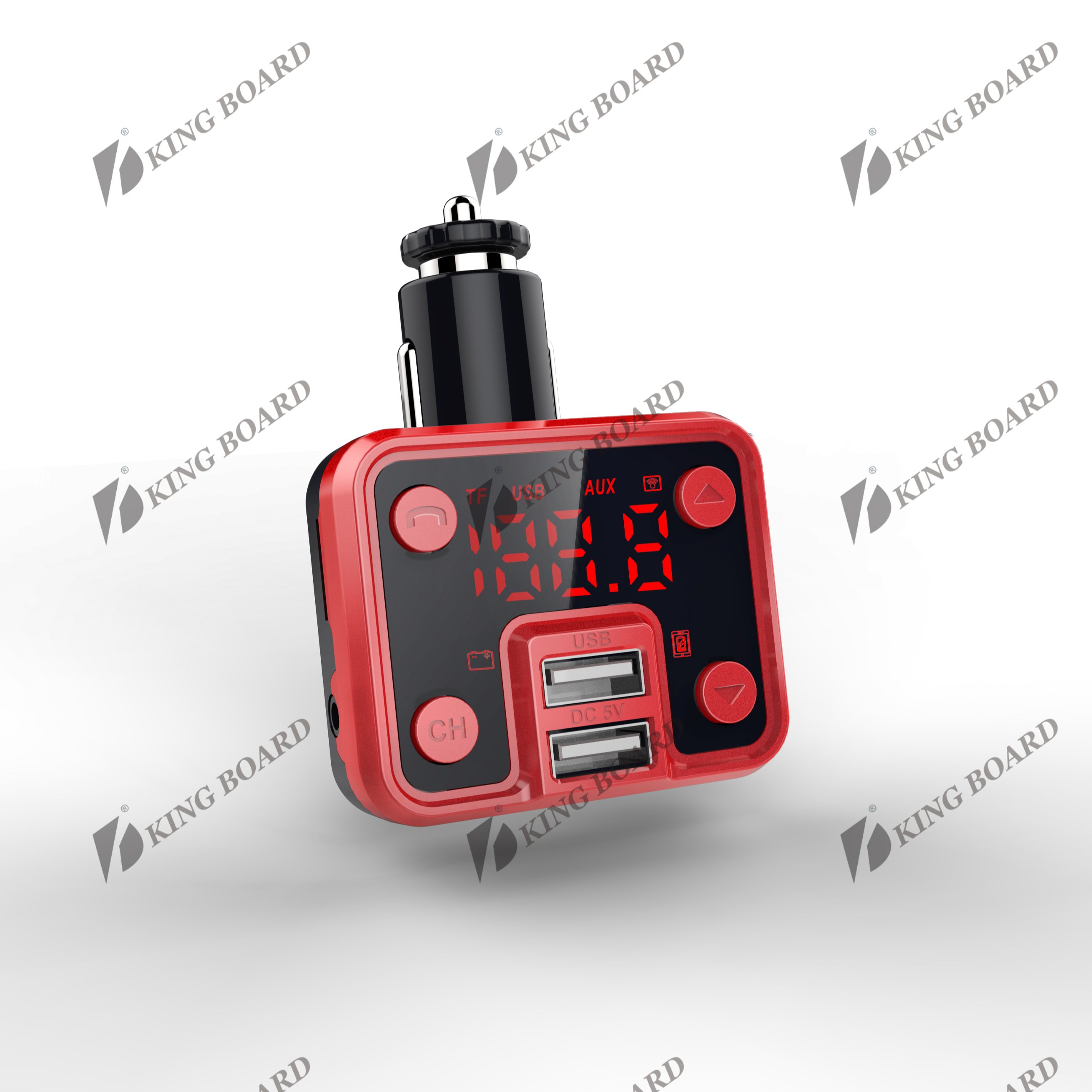 Wireless FM Transmitter Car Kit Radio Receiver MP3 Player with USB Car Charger Read Micro SD Card and USB Flash Drive KCB-910